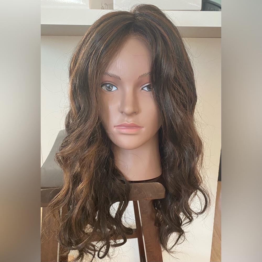 Jon Renau fully hand tied long wavy synthetic wig like new